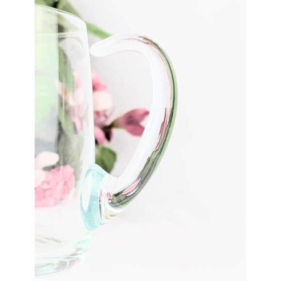 Pair of Vintage Handblown Glasses with Etched Bird Goose Duck Waterfowl Wildlife - Picture 2 of 7